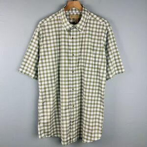 Territory‎ Ahead Men's XL Short Sleeve Button Up Lightweight Plaid Fishing Shirt